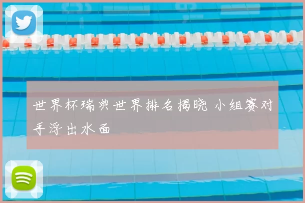 世界杯瑞典世界排名揭晓 小组赛对手浮出水面