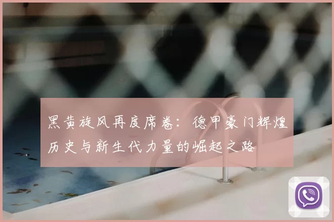 黑黄旋风再度席卷：德甲豪门辉煌历史与新生代力量的崛起之路
